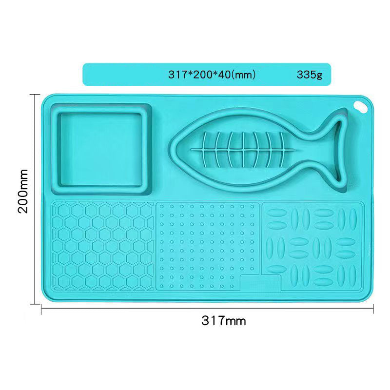 Multifunction Pet Slow Feeder Bowls Dog Licking Mat With Suction Cups For Anxiety Relief Dog Cat Water Drinking Eating Food image 6