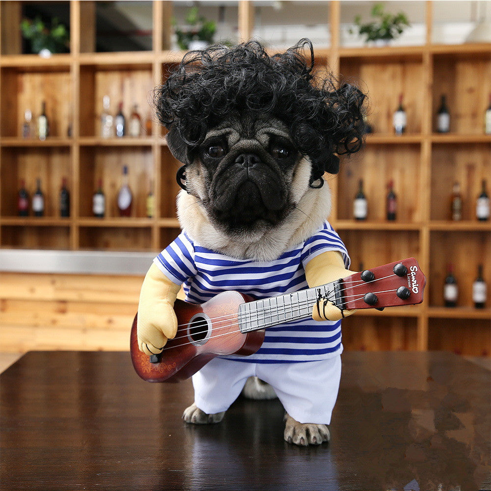 Pet dog guitarist dress image 1