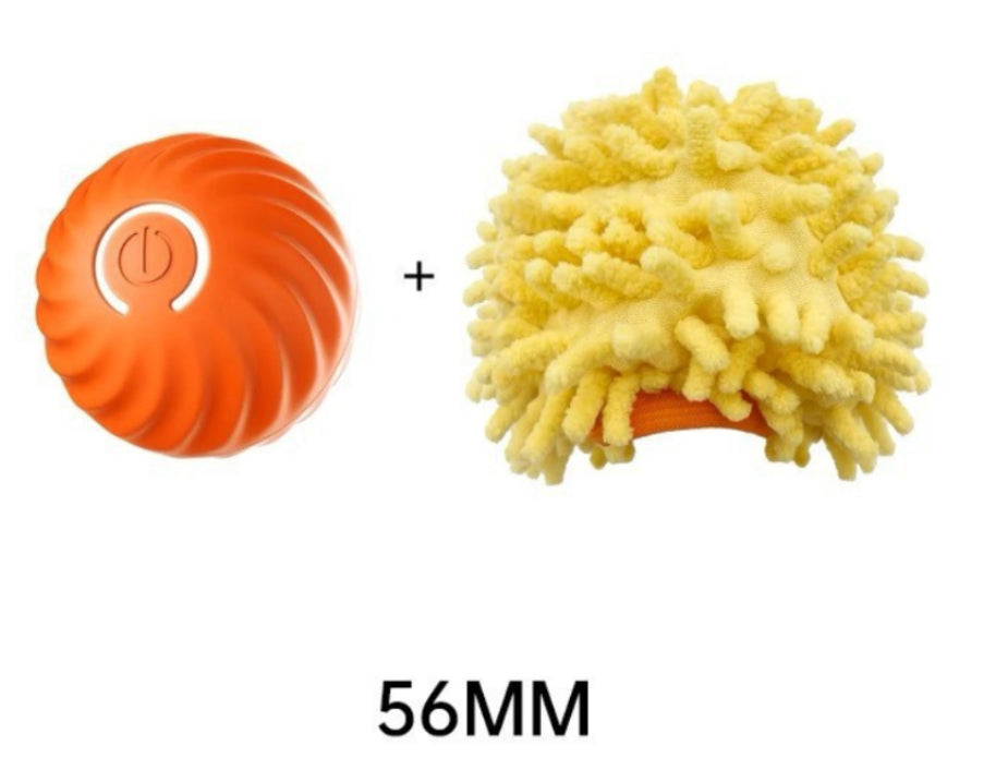 Durable Rubber Dog Chew Ball - Orange sea urchin sleeve 56cm