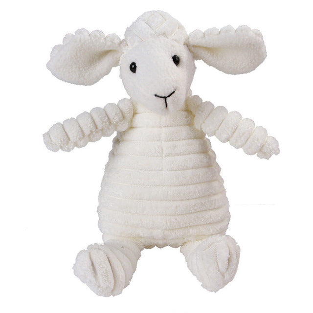 Vocal Animal Plush for Pet Dog Molar Teeth Cleaning Training - Sheep