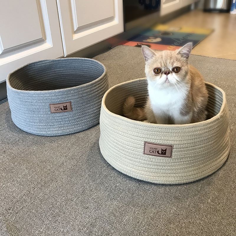 Handmade cotton rope cat litter image 3