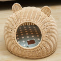 Cat nest rattan woven for all seasons, removable and washable image 6