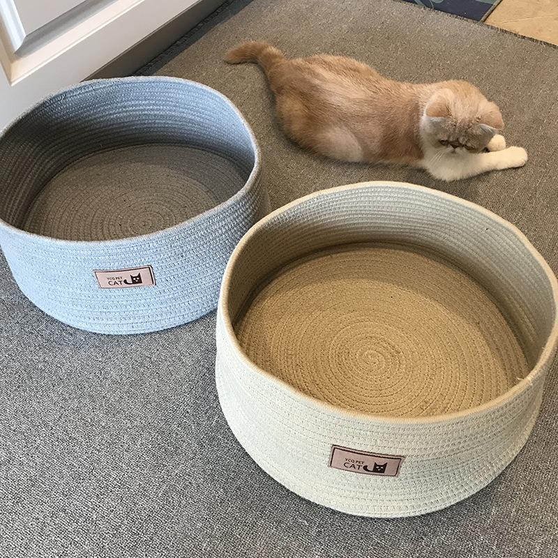 Handmade cotton rope cat litter image 2