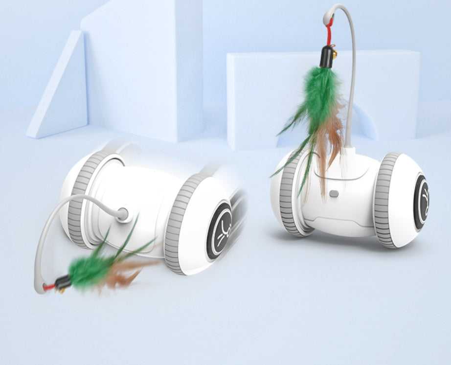 Interactive Cat Toy With Interchangeable Heads  Pet Feather Toys image 4
