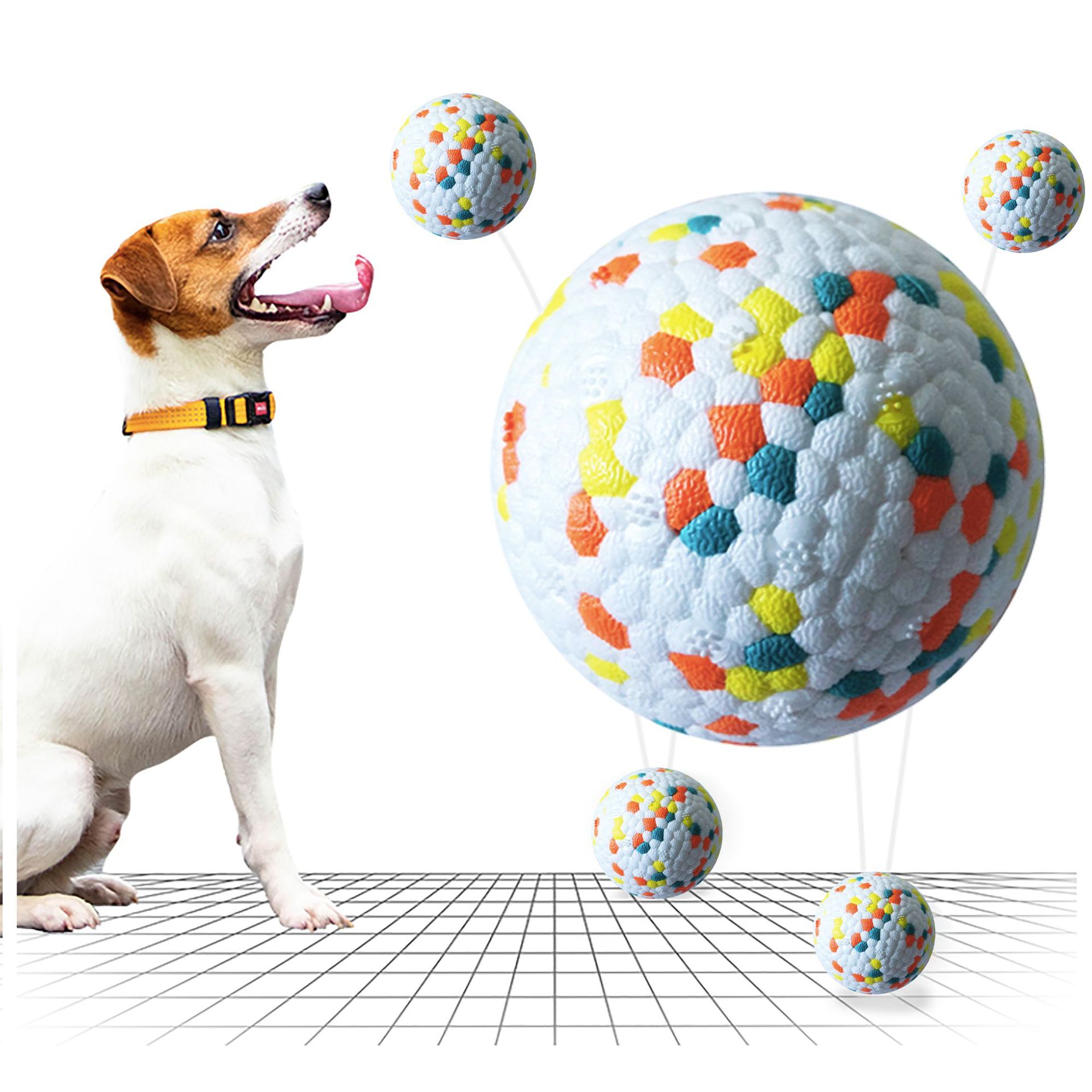 Dog Molars Pet Toy Ball Interactive Training Pet Play Ball Chew Molar Tooth Cleaning Toys Bite Resistant Dog Toys image 1
