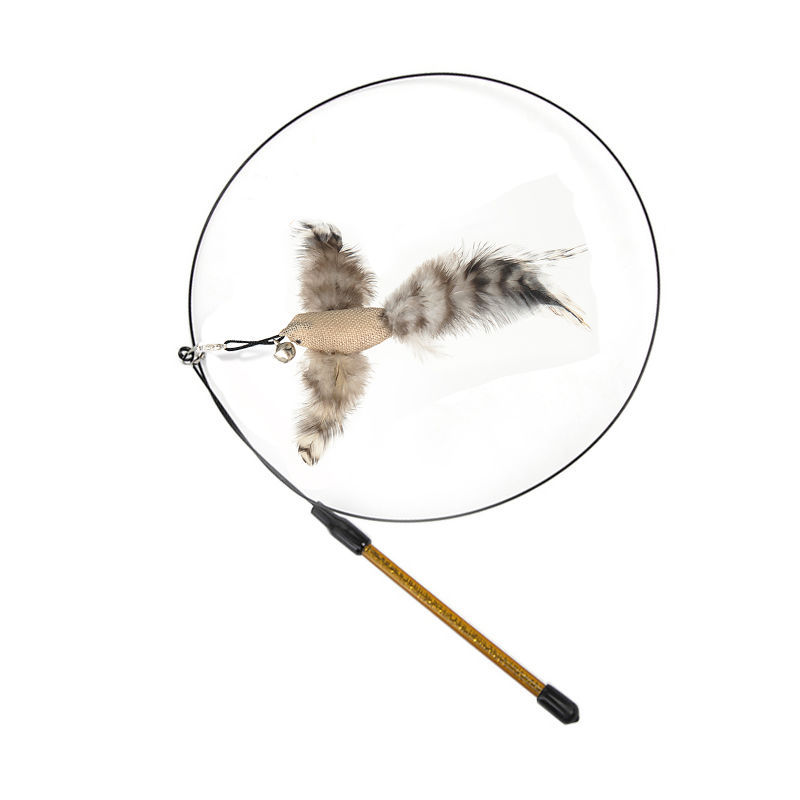 Steel Wire Feather Cat Teaser Wand image 7