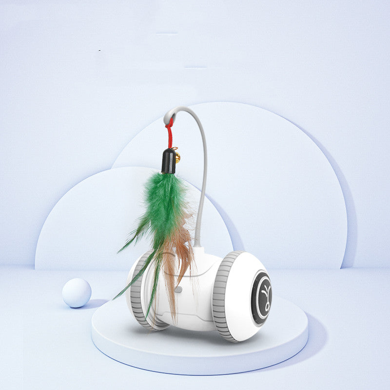 Interactive Cat Toy With Interchangeable Heads  Pet Feather Toys image 6