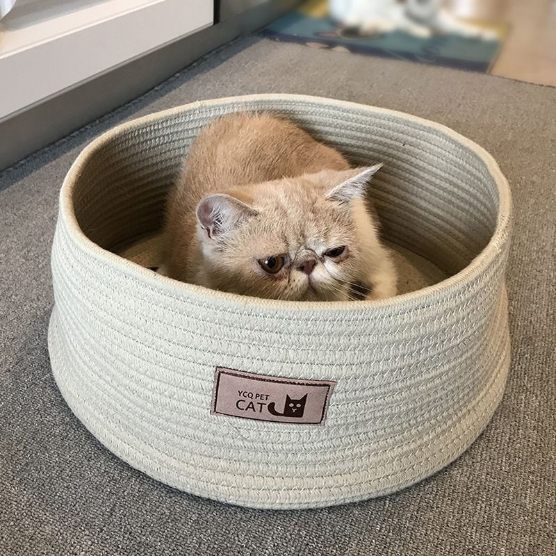 Handmade cotton rope cat litter image 6