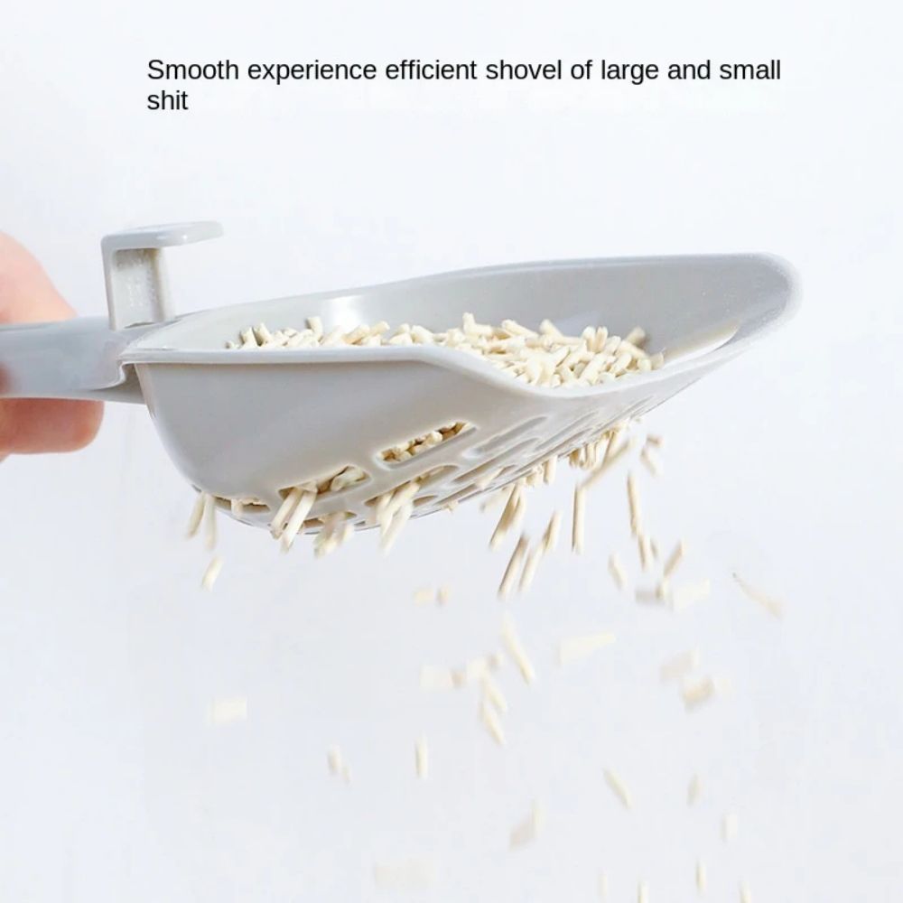 Cat Litter Scoop Plastic Cat Litter Shovel With Base Self Cleaning Cat Litter Box Shovel Kitten Toilet Clean Tools Cat Supplies image 2
