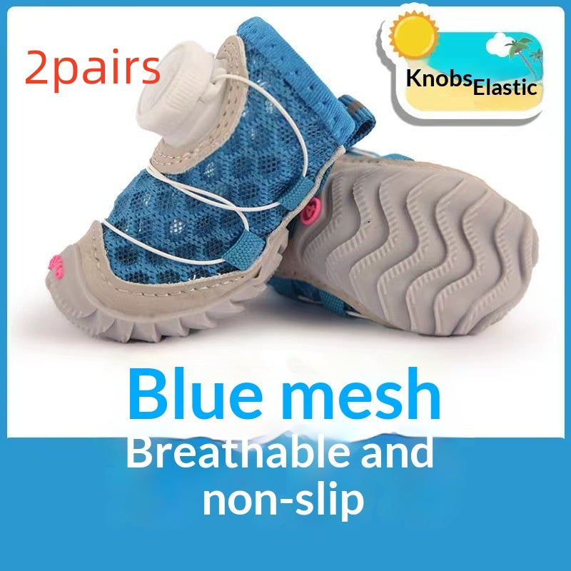 Soft Bottom Dog Shoes - 4pcs image 10