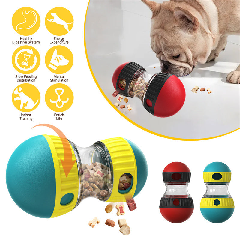 Food Dispensing Dog Toy Tumbler Leaky Food Ball Puzzle Toys Interactive Slowly Feeding Protect Stomach Increase Intelligence Pets Toy Pet Products image 4