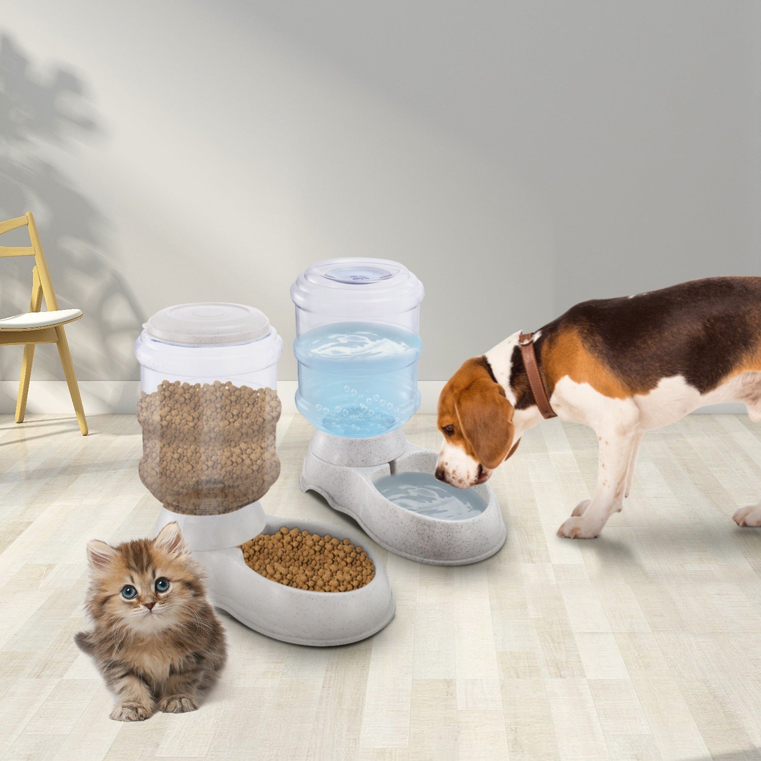 3.5L 1Gal Pet Water Dispenser Self-Dispensing Gravity Pets Water Feeder Automatic Pet Waterer Cat Dog image 6