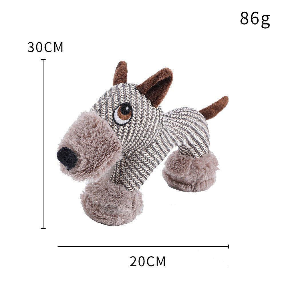 Large Dog Squeaky Toys Stuffed Animal Dog Plush Toy Dog Interactive Toy - Plush Dogs Chew Toy Stimulating Squeaky Pet Toys For Medium Large Dogs Puppy image 3