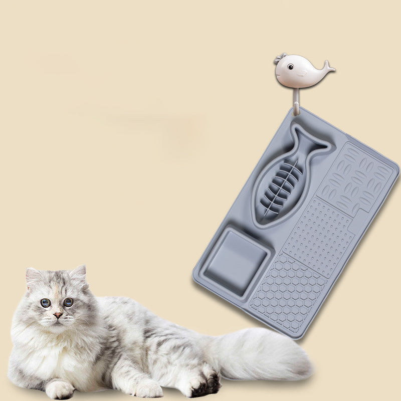 Multifunction Pet Slow Feeder Bowls Dog Licking Mat With Suction Cups For Anxiety Relief Dog Cat Water Drinking Eating Food image 5