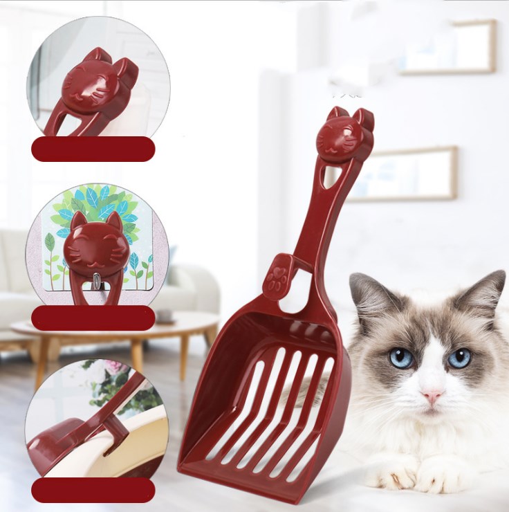 Plastic cat litter shovel cat head cat shovels image 1