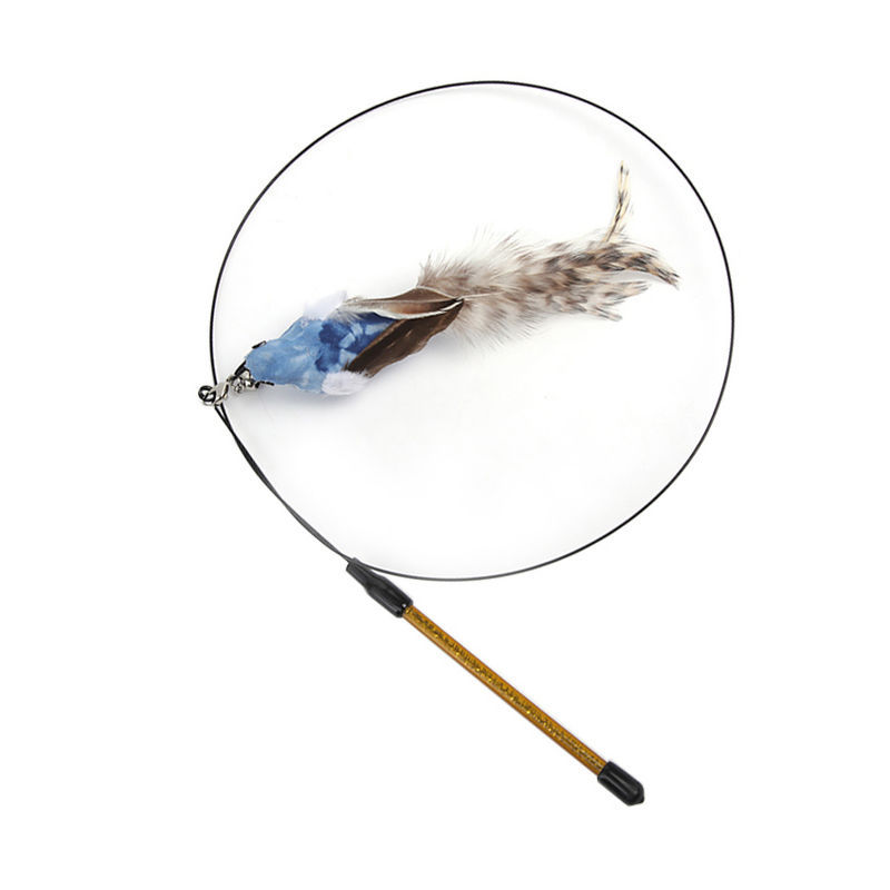 Steel Wire Feather Cat Teaser Wand image 4