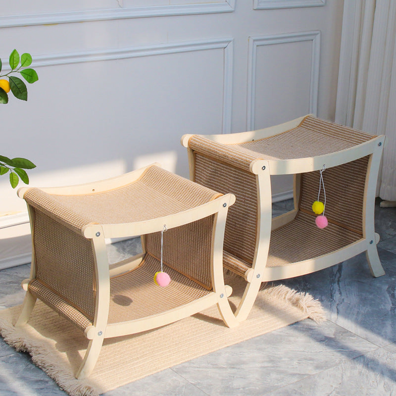 Cat Nest Double-layer Summer Mat Sisal Cat Scratch Board image 2