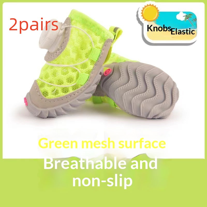 Soft Bottom Dog Shoes - 4pcs image 12
