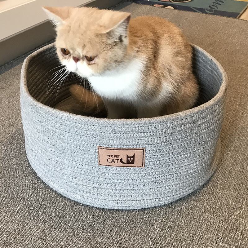 Handmade cotton rope cat litter image 5
