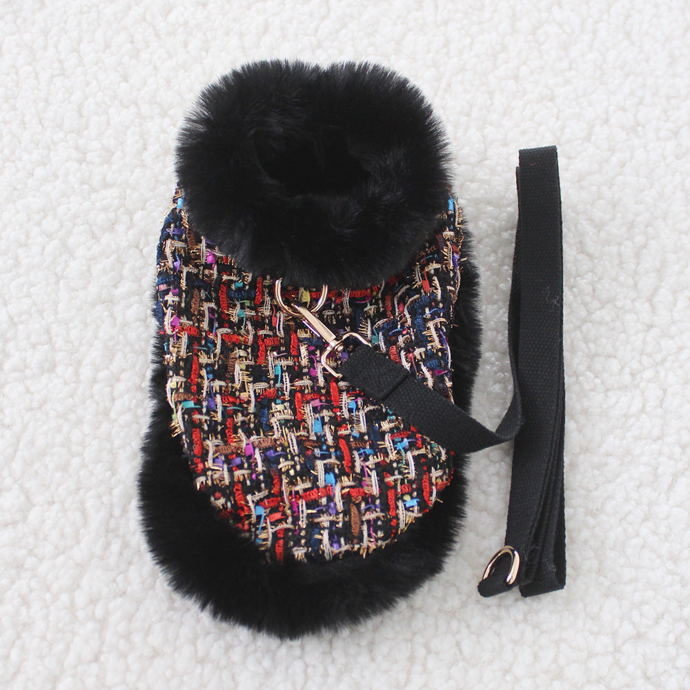 Dog Classic Style Cloak Pet Chest Strap Hand Holding Rope image 6