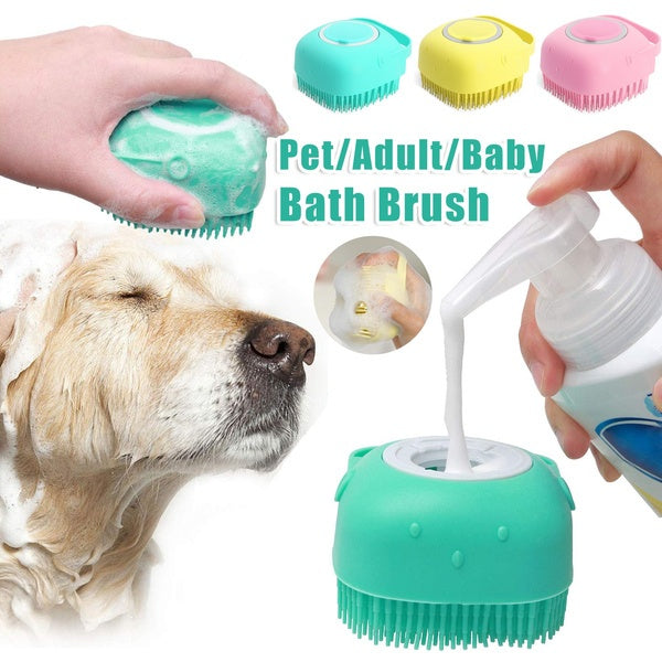 Silicone Pet Bath Massage Gloves image 1
