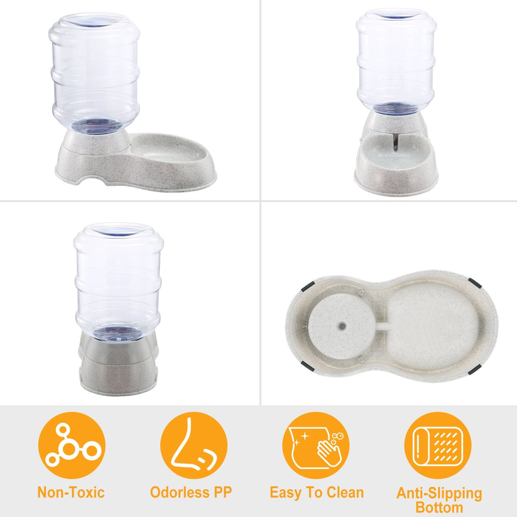 3.5L 1Gal Pet Water Dispenser Self-Dispensing Gravity Pets Water Feeder Automatic Pet Waterer Cat Dog image 7