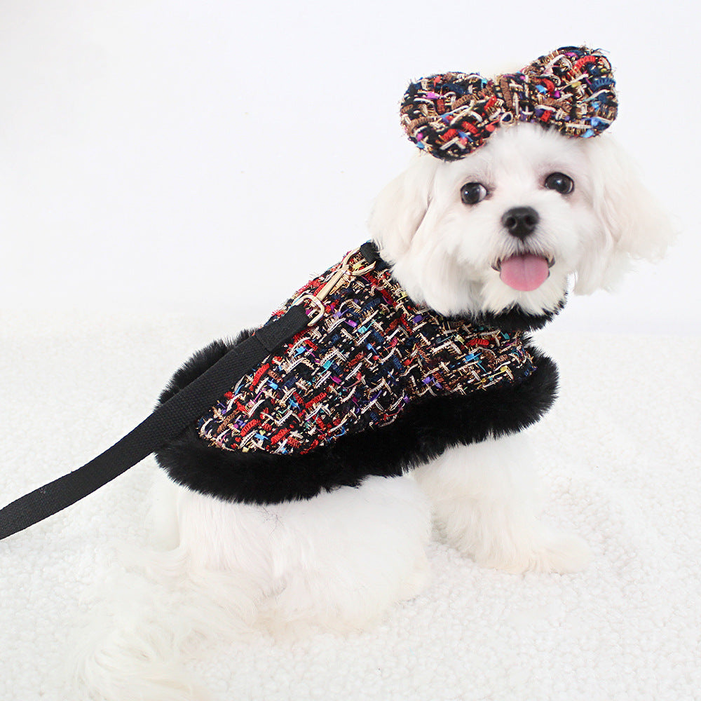 Dog Classic Style Cloak Pet Chest Strap Hand Holding Rope image 1