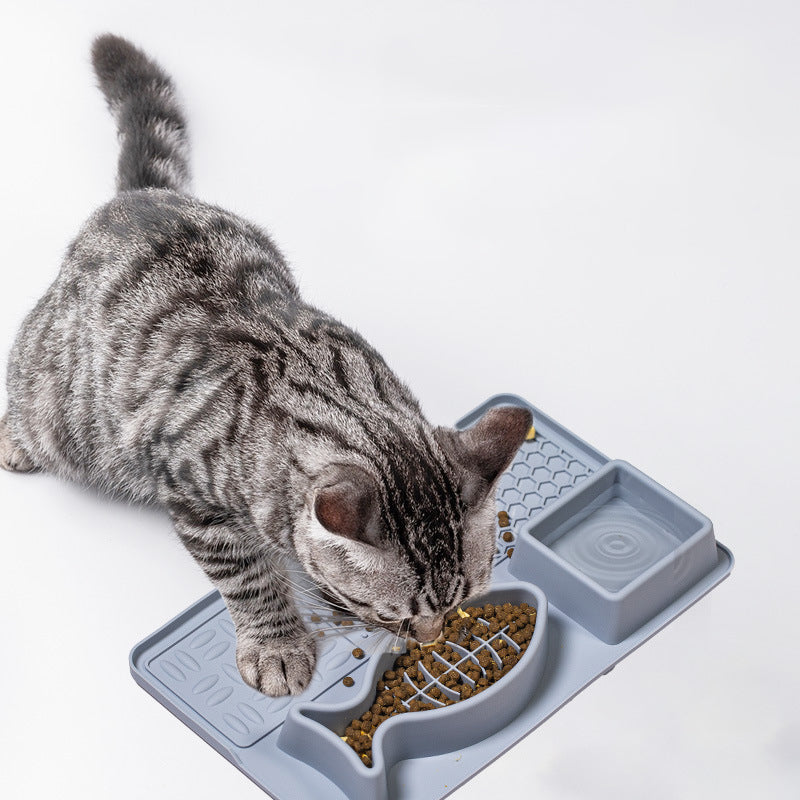 Multifunction Pet Slow Feeder Bowls Dog Licking Mat With Suction Cups For Anxiety Relief Dog Cat Water Drinking Eating Food image 1