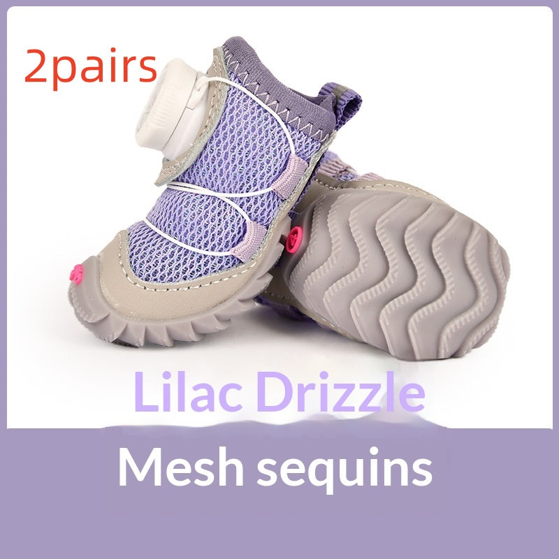 Soft Bottom Dog Shoes - 4pcs image 20