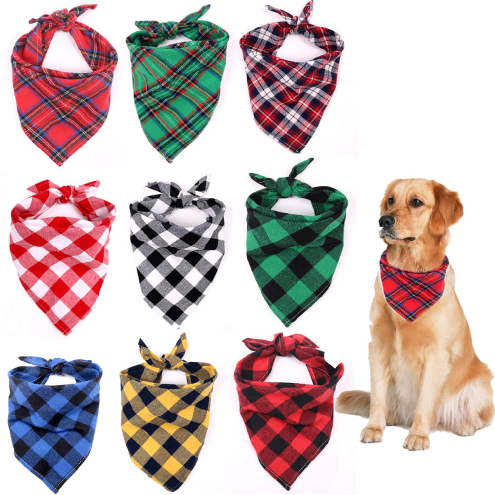 Pet Triangle Towel Big Dog Saliva Towel Classic image 1