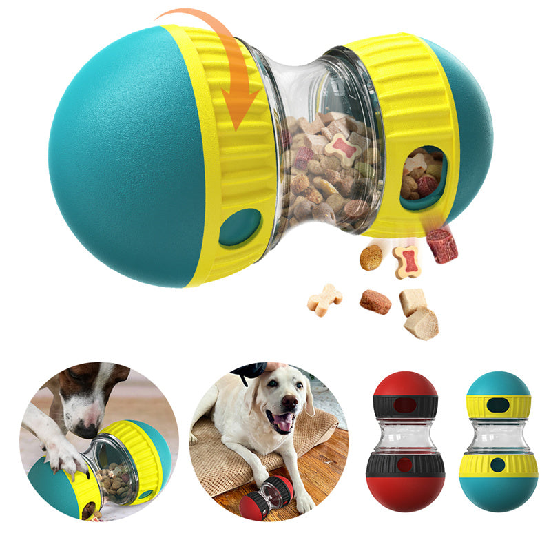 Food Dispensing Dog Toy Tumbler Leaky Food Ball Puzzle Toys Interactive Slowly Feeding Protect Stomach Increase Intelligence Pets Toy Pet Products image 2