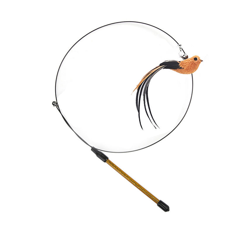 Steel Wire Feather Cat Teaser Wand image 9