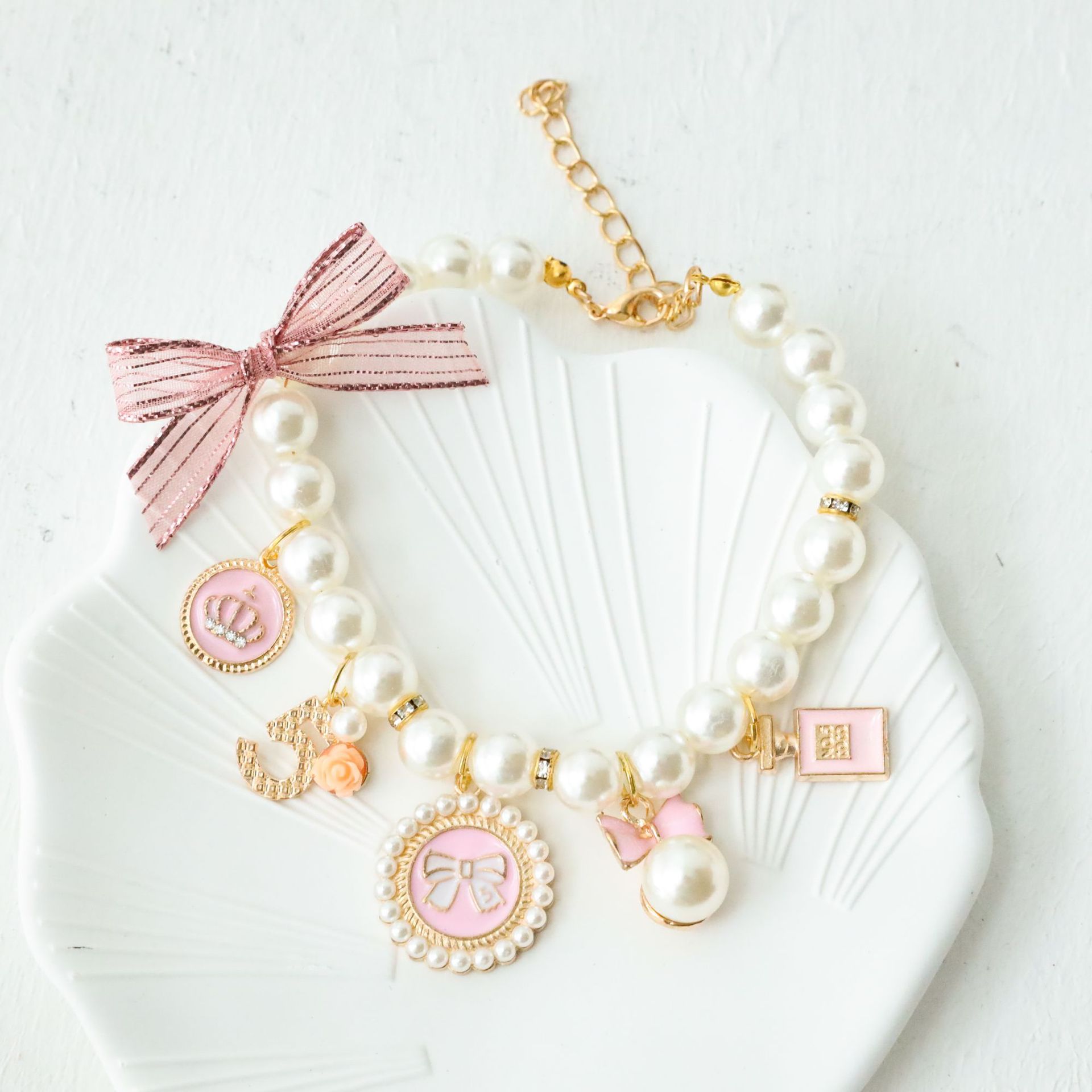 Pet Collar Kitten Dog Bell Necklace Cute Jewelry image 1