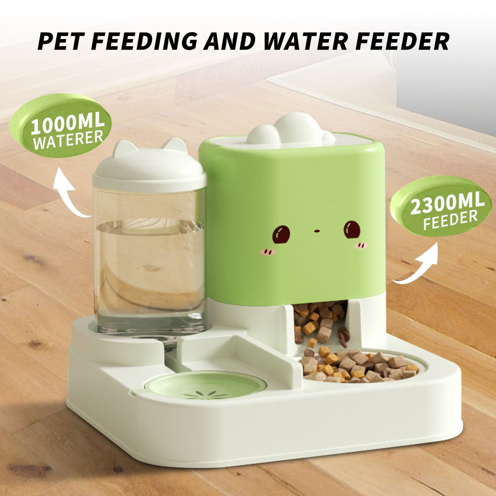Cartoon Pet Water & Food Dispenser image 3