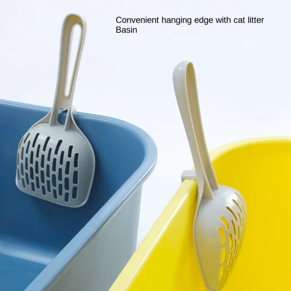 Cat Litter Scoop Plastic Cat Litter Shovel With Base Self Cleaning Cat Litter Box Shovel Kitten Toilet Clean Tools Cat Supplies image 3