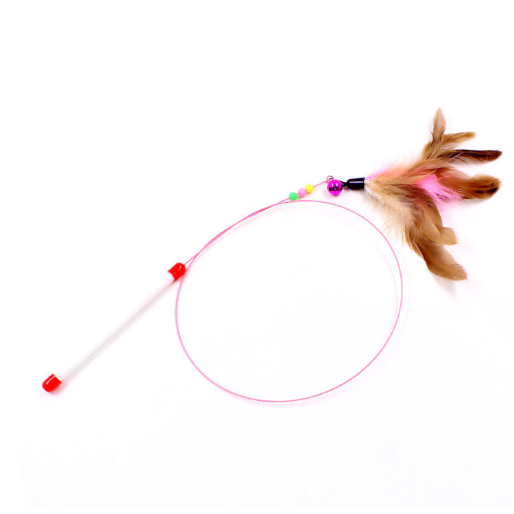 Steel Wire Feather Cat Teaser Wand image 11