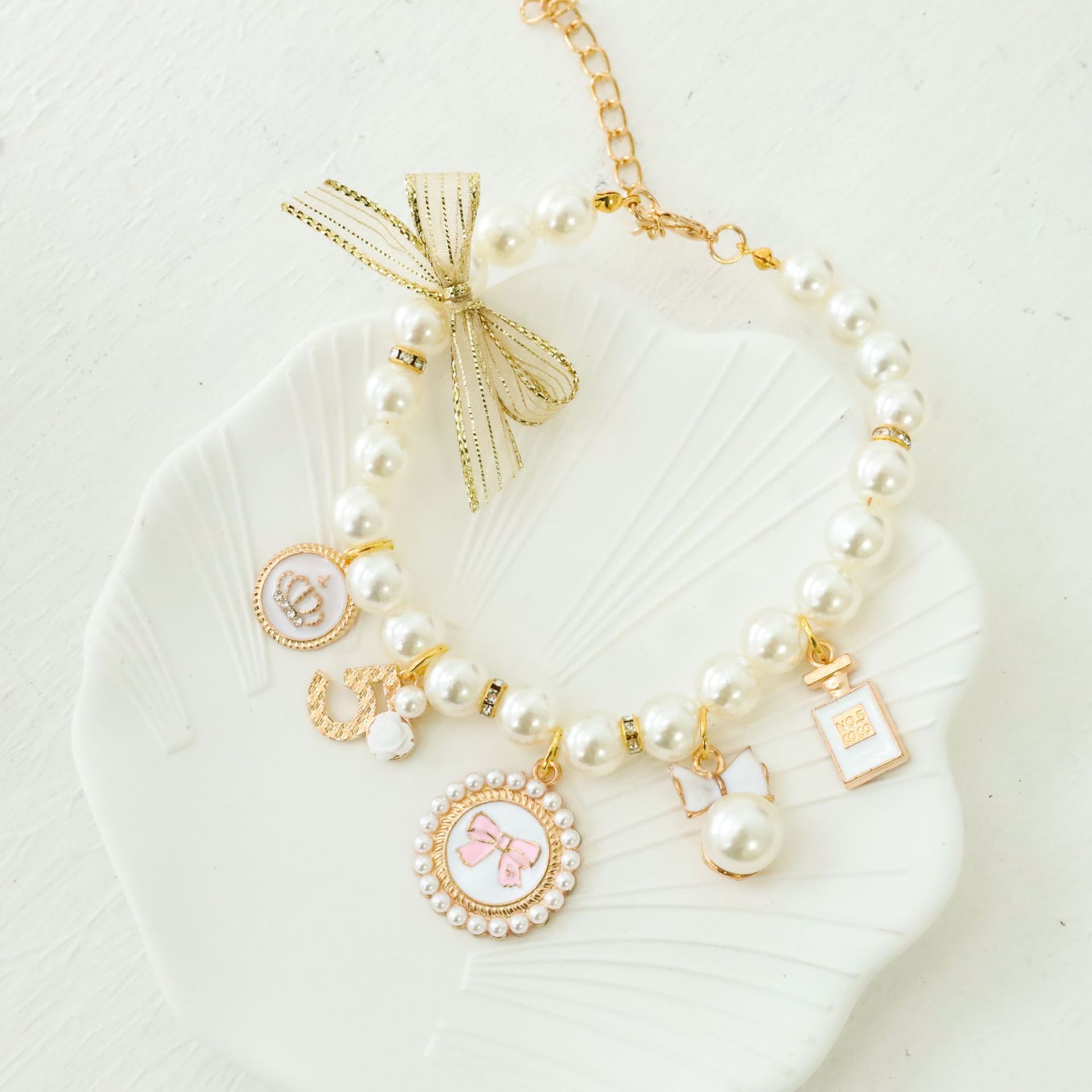 Pet Collar Kitten Dog Bell Necklace Cute Jewelry image 2