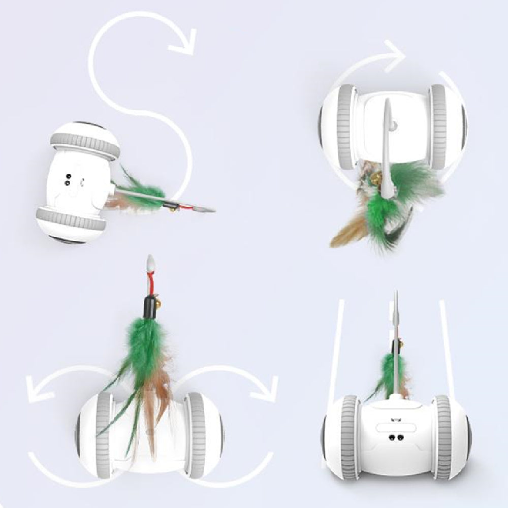 Interactive Cat Toy With Interchangeable Heads  Pet Feather Toys image 5