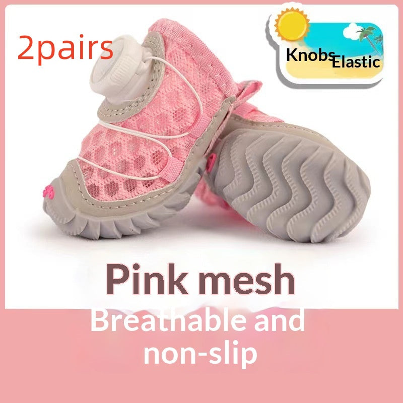 Soft Bottom Dog Shoes - 4pcs image 18