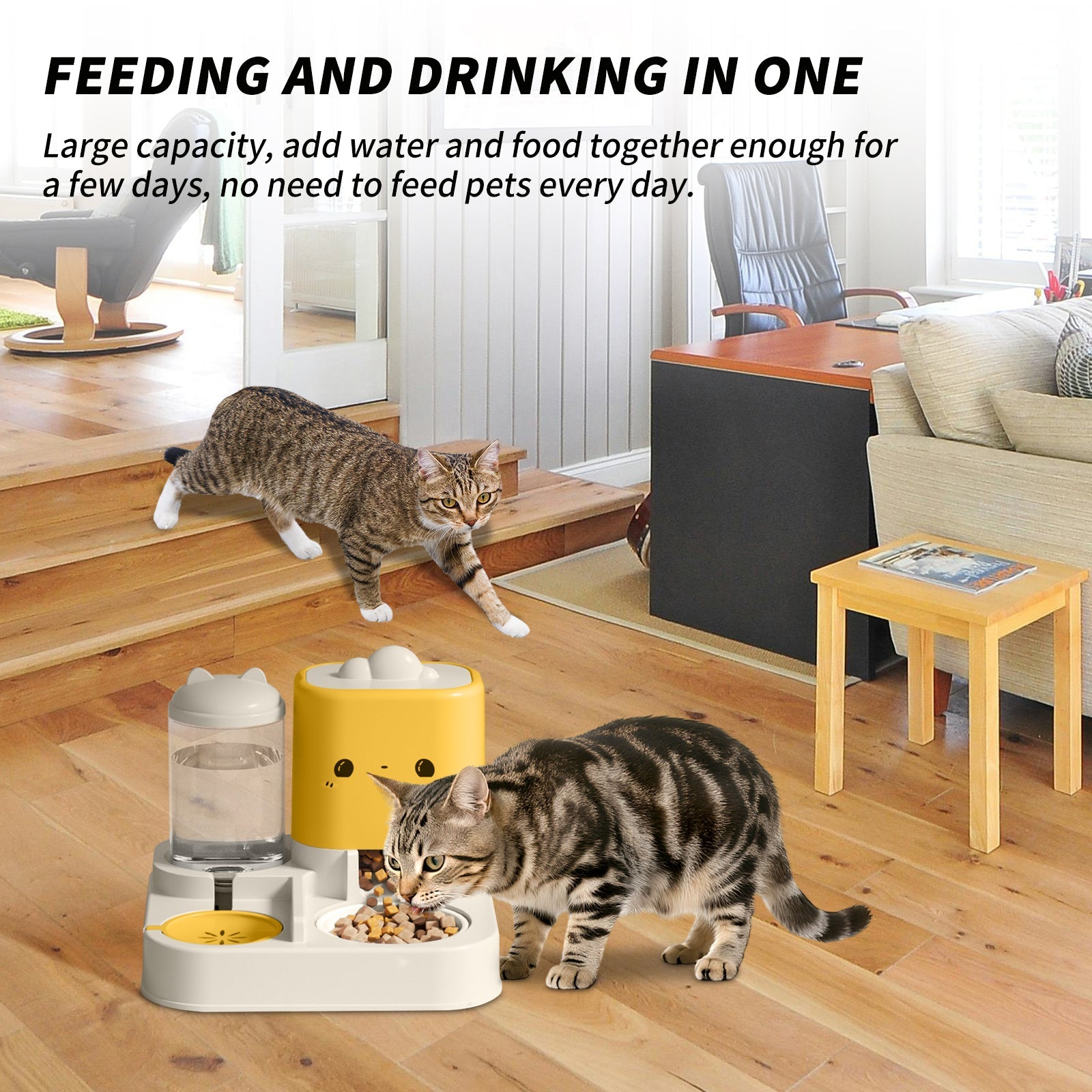 Cartoon Pet Water & Food Dispenser image 6