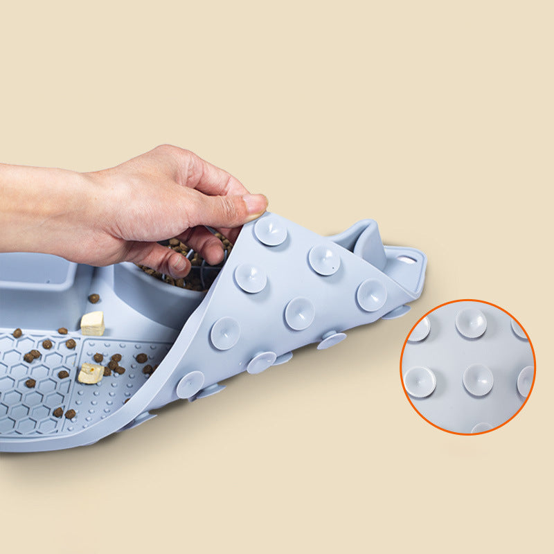 Multifunction Pet Slow Feeder Bowls Dog Licking Mat With Suction Cups For Anxiety Relief Dog Cat Water Drinking Eating Food image 4