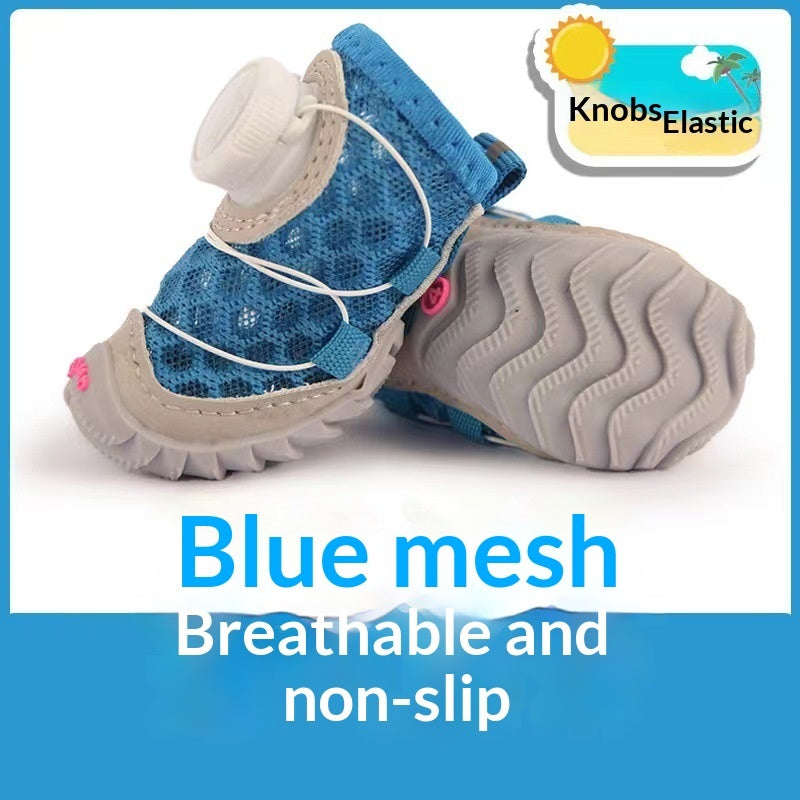 Soft Bottom Dog Shoes - 4pcs image 9