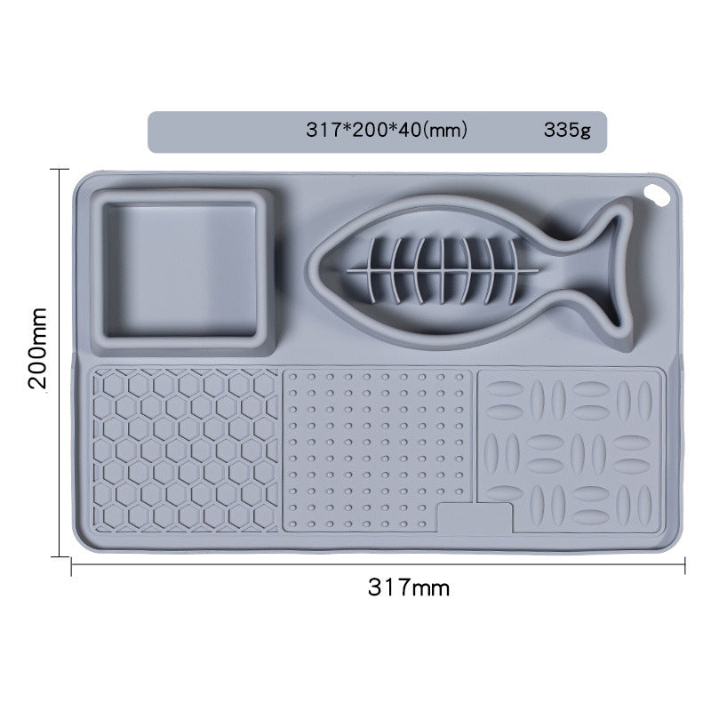 Multifunction Pet Slow Feeder Bowls Dog Licking Mat With Suction Cups For Anxiety Relief Dog Cat Water Drinking Eating Food image 7