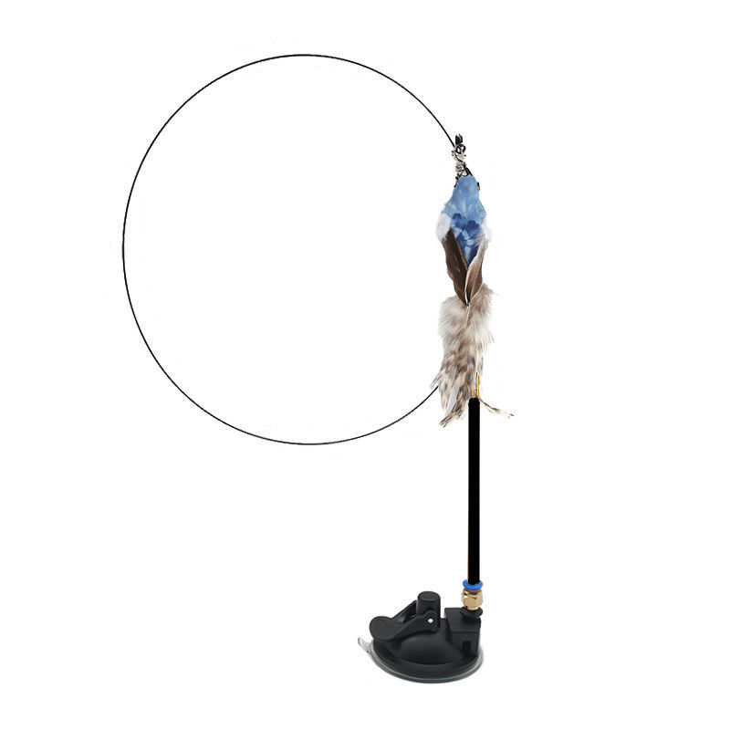 Steel Wire Feather Cat Teaser Wand image 5