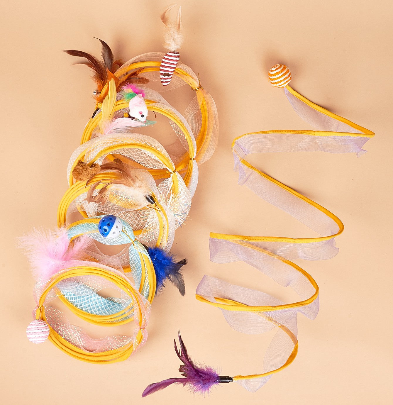 Cat Tunnel Feather Mouse Transformational Durability image 2