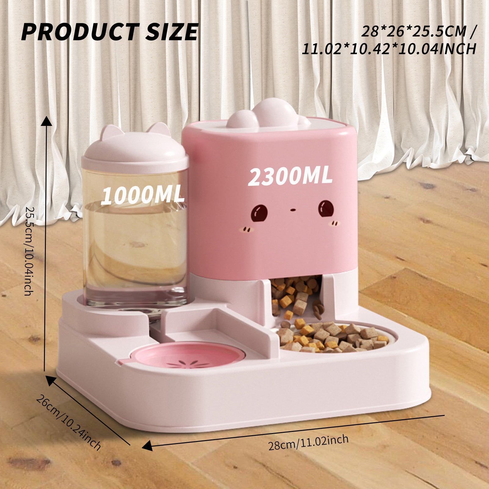 Cartoon Pet Water & Food Dispenser image 2