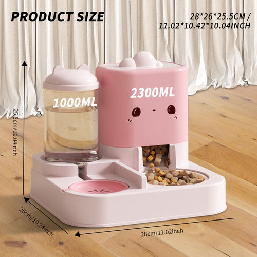 Cartoon Pet Water & Food Dispenser image 2