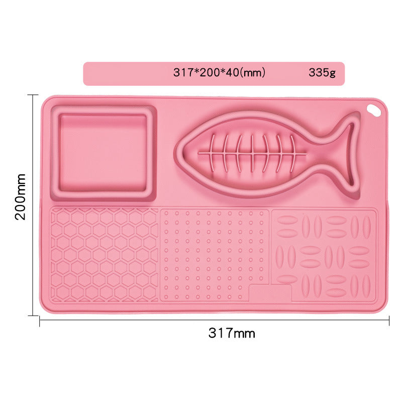 Multifunction Pet Slow Feeder Bowls Dog Licking Mat With Suction Cups For Anxiety Relief Dog Cat Water Drinking Eating Food image 9