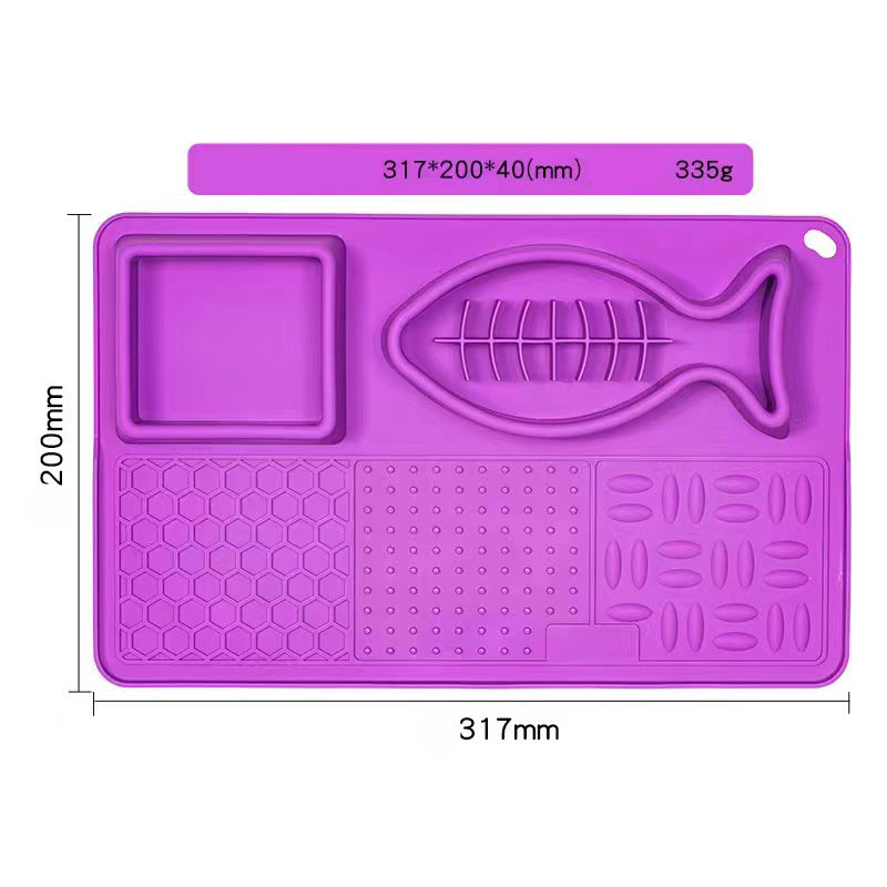 Multifunction Pet Slow Feeder Bowls Dog Licking Mat With Suction Cups For Anxiety Relief Dog Cat Water Drinking Eating Food image 10